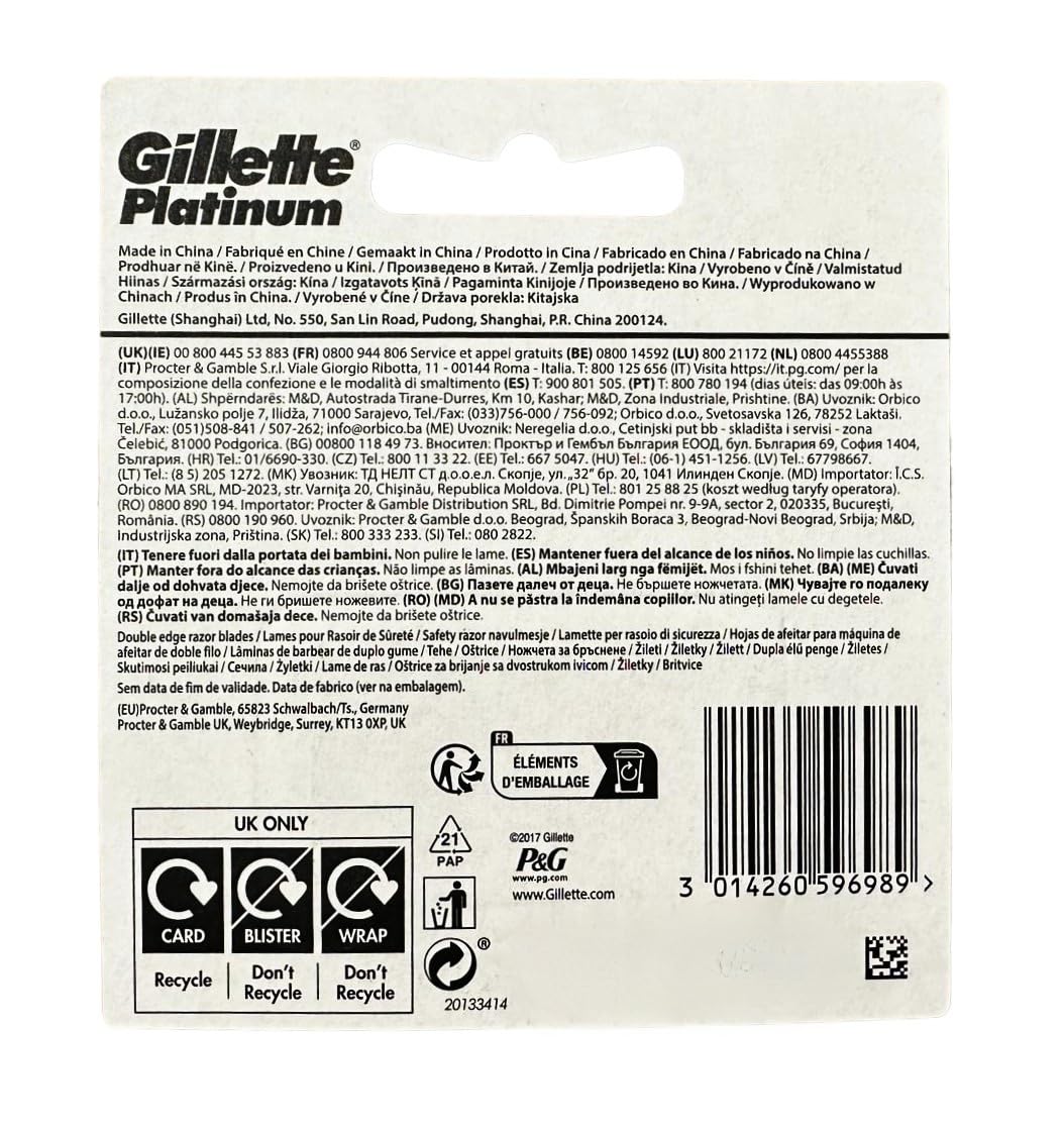 50 Double Edge Razor Blades W35511