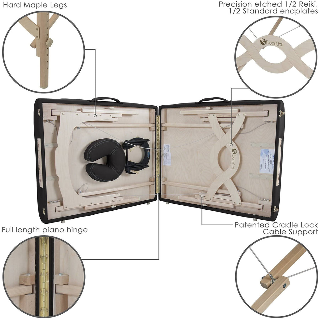 Black Portable Massage Table Package G5737