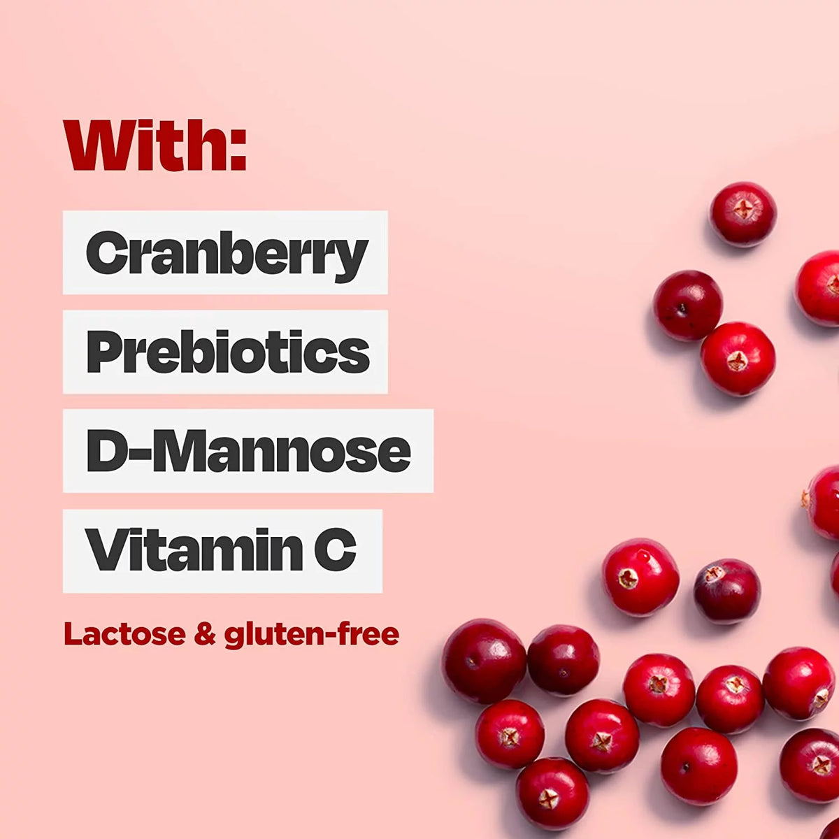 4 Pack Cranberry Flavor 7.6oz Each Urinary Health I395107