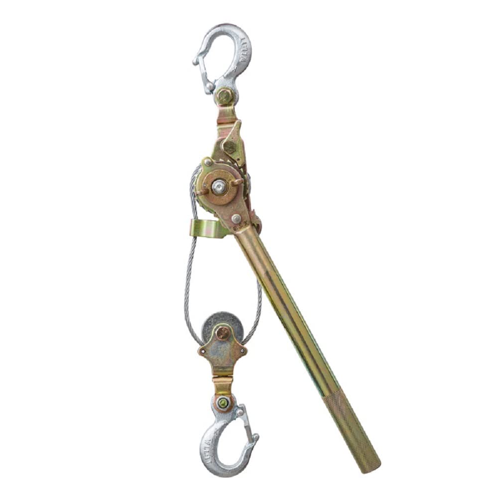 2 Ton Heavy Duty Hand Puller with Cable Rope Hooks 4400LB Metal Gear Pack of 2 P7576