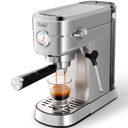 Beige Espresso Machine with Milk Frother M39607