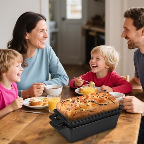 Cast Iron Loaf Pan with Lid - 2 Piece Set Non-Stick T22371
