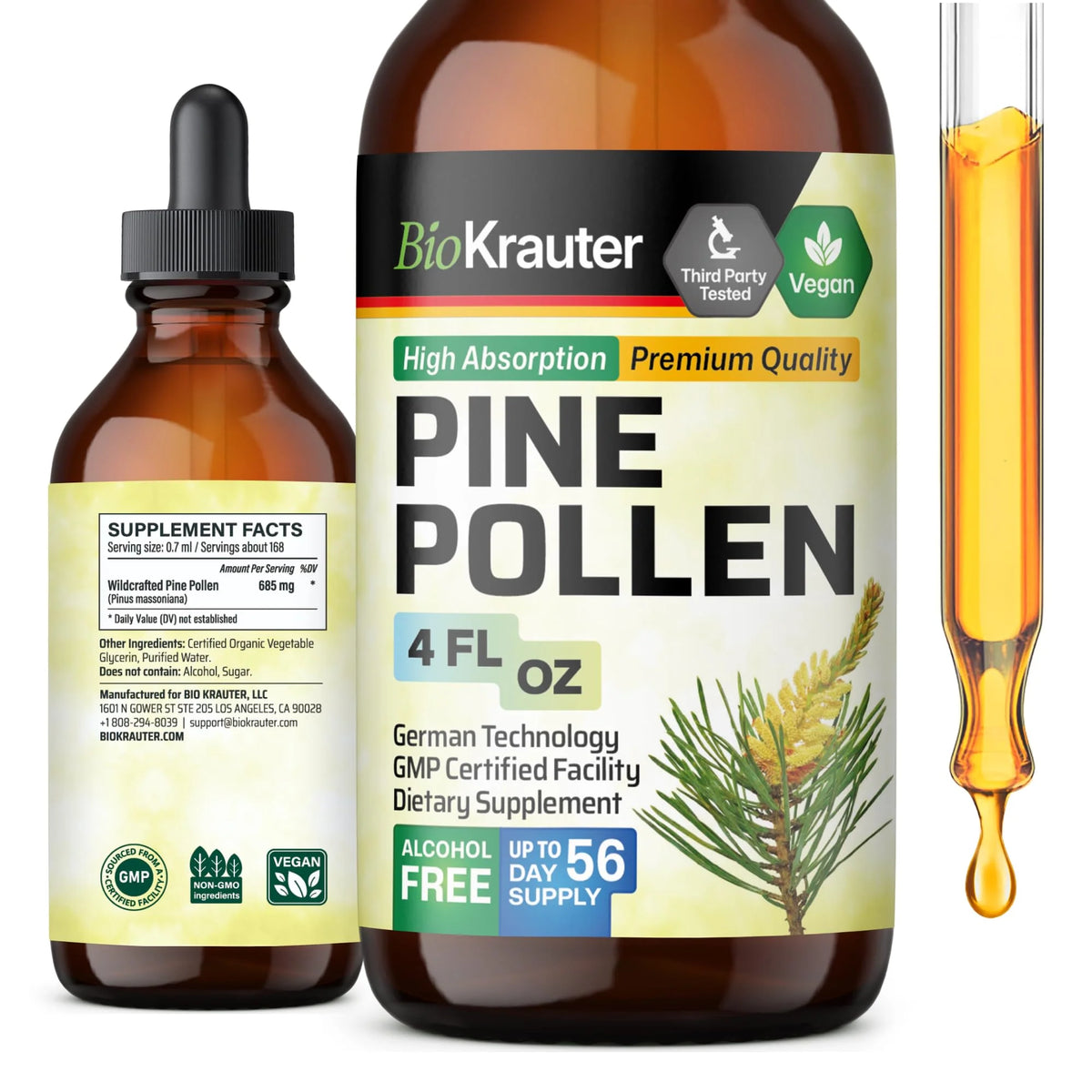 Organic Pine Pollen Liquid Extract 4 Fl.Oz. P395548