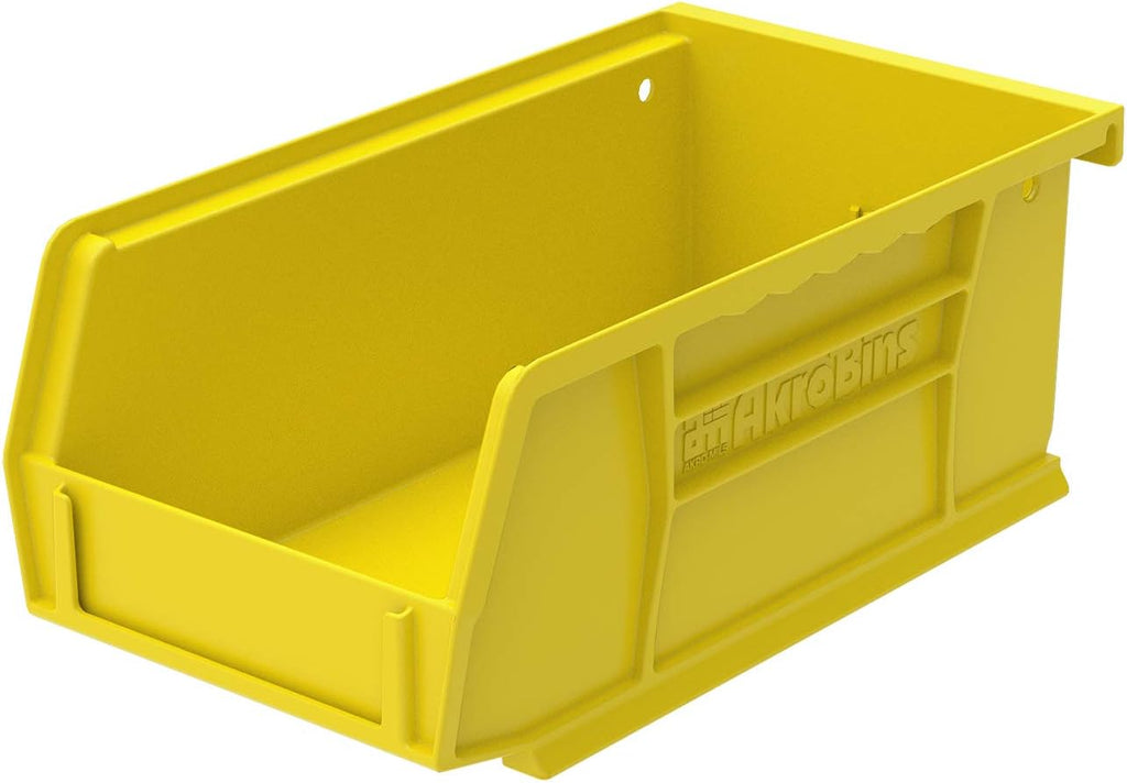Plastic Storage Bin Hanging Stacking Containers, Black, 24-Pack M235