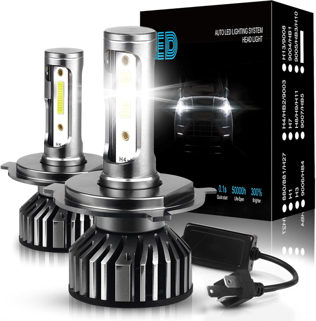 LED Headlight Bulbs 9003 H4 High Beam and Low Beam, Pack of 2 U541