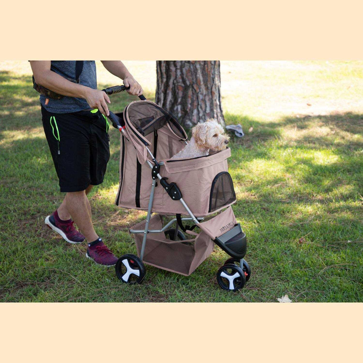 3 Wheel Foldable Pet Stroller Y517464