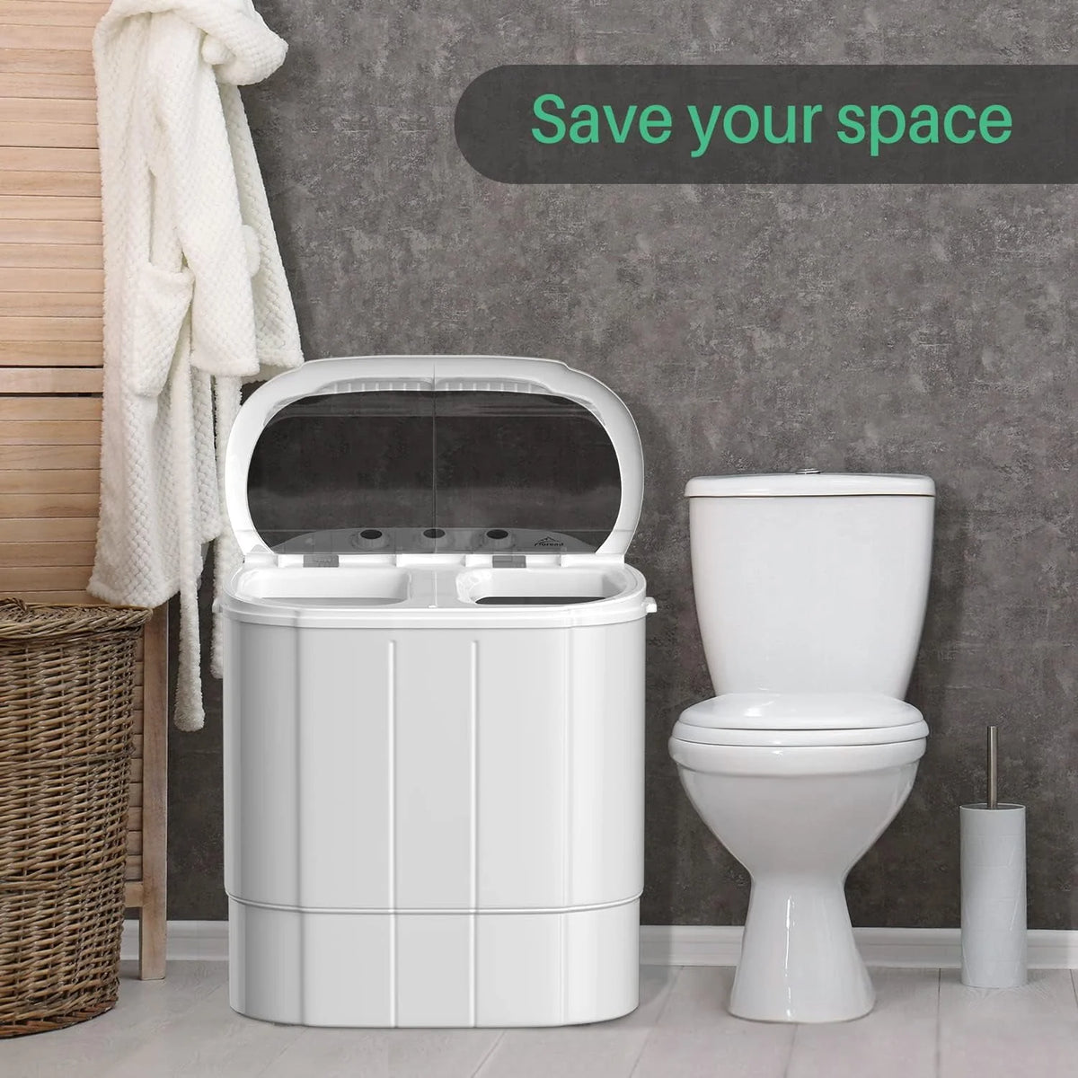 Portable 13.5Lbs Mini Washer and Dryer Combo B530435