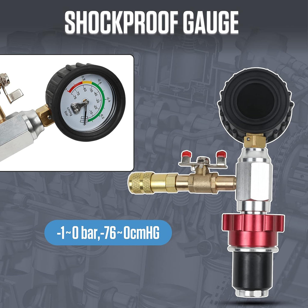 Coolant Vacuum Refill Tool Kit with 4 Sizes of Adapters N300