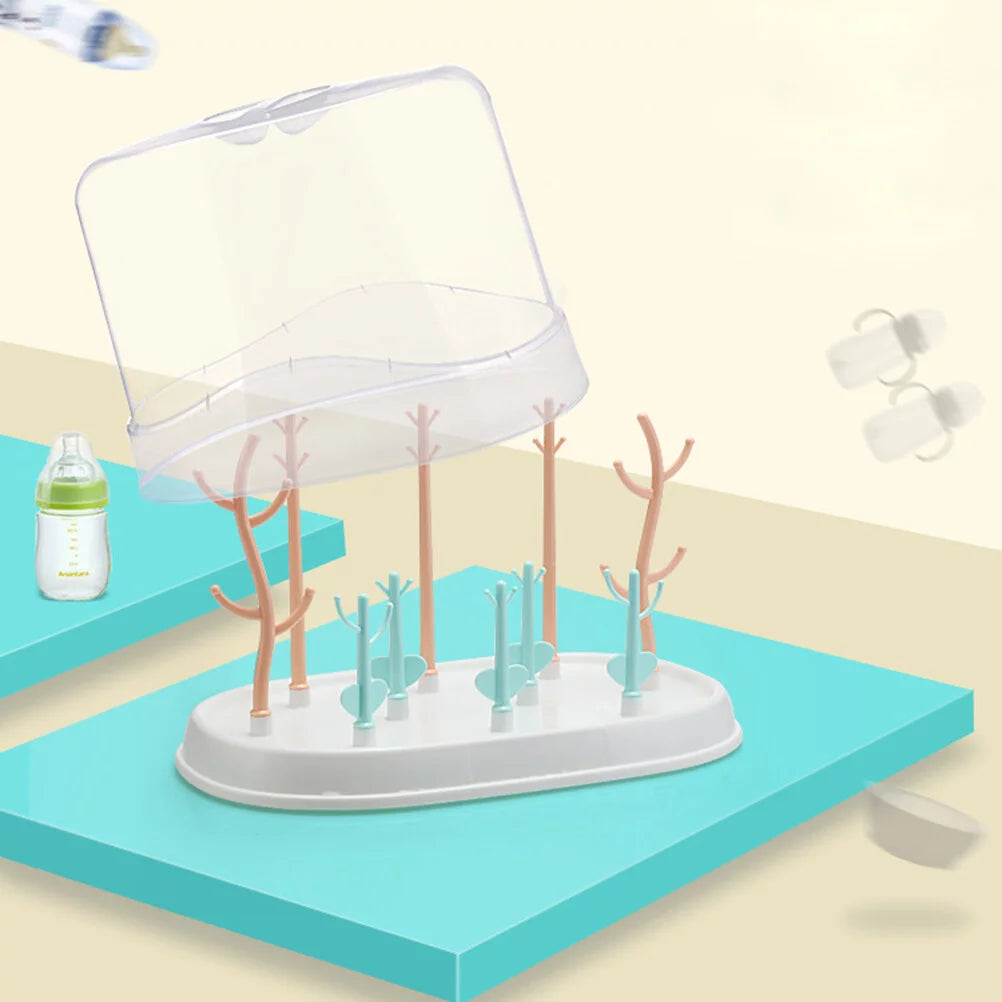 Baby Bottle Drying Rack with Cover S853
