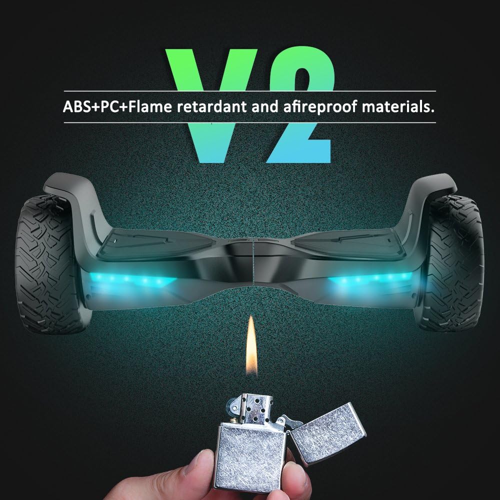All Terrain Self-Balancing Scooter with Bluetooth Speaker and LED Lights C30264