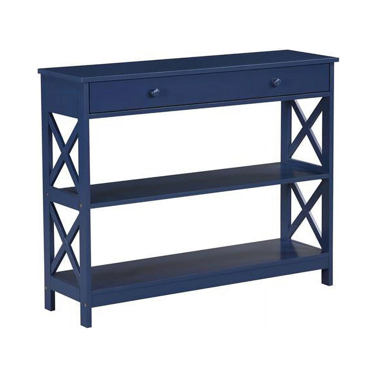 Cobalt Blue Wood Console Table S4620