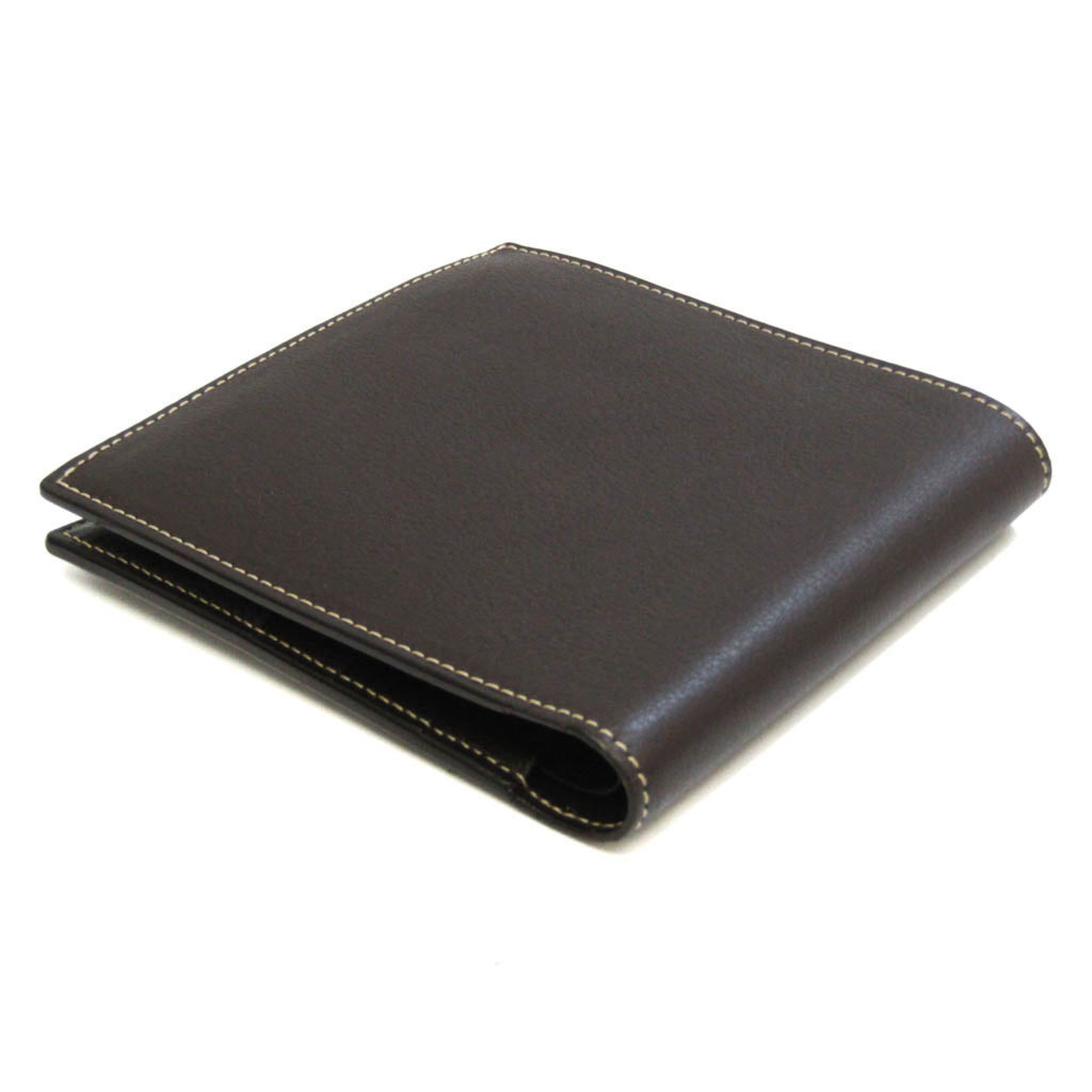 Dark Brown Leather Bi-Fold Wallet R8606
