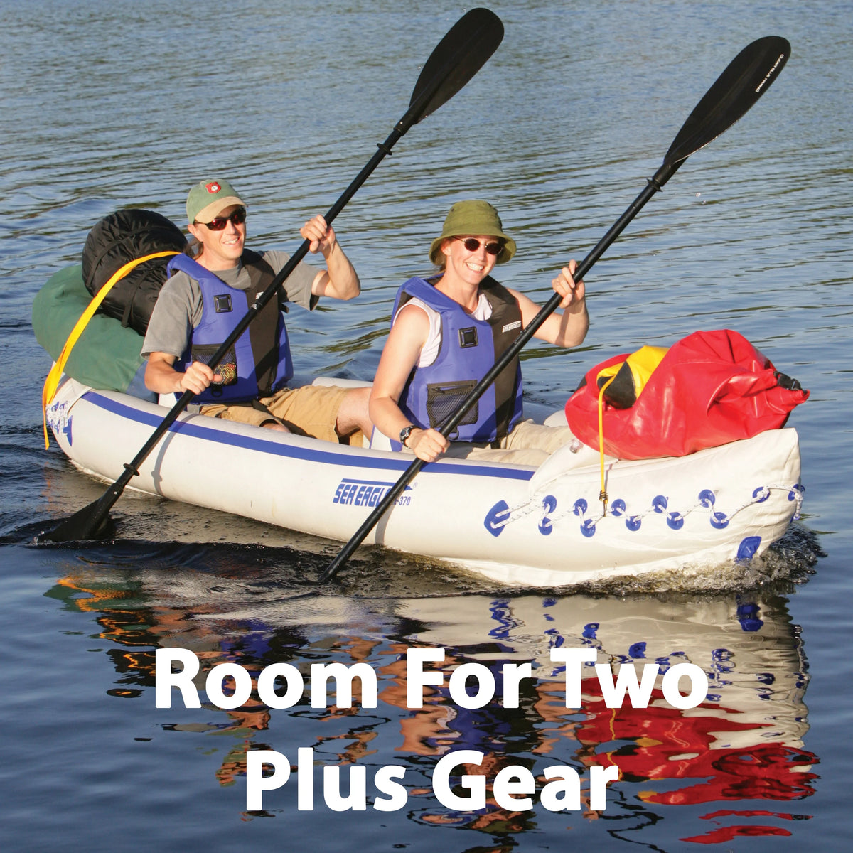 3 Person Inflatable Kayak Canoe with Paddles D544
