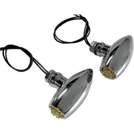 Chrome Amber LED Marker Lights T1788