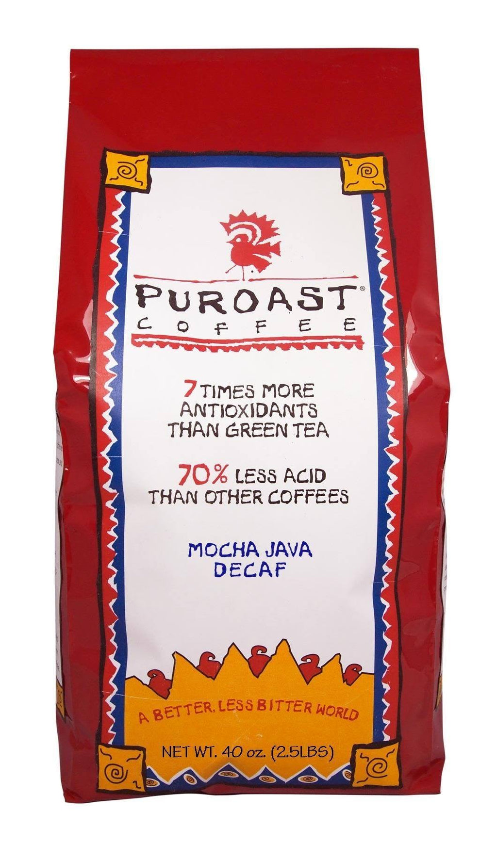 Low Acid Decaf Whole Bean Coffee, 2.5 Pound D8127