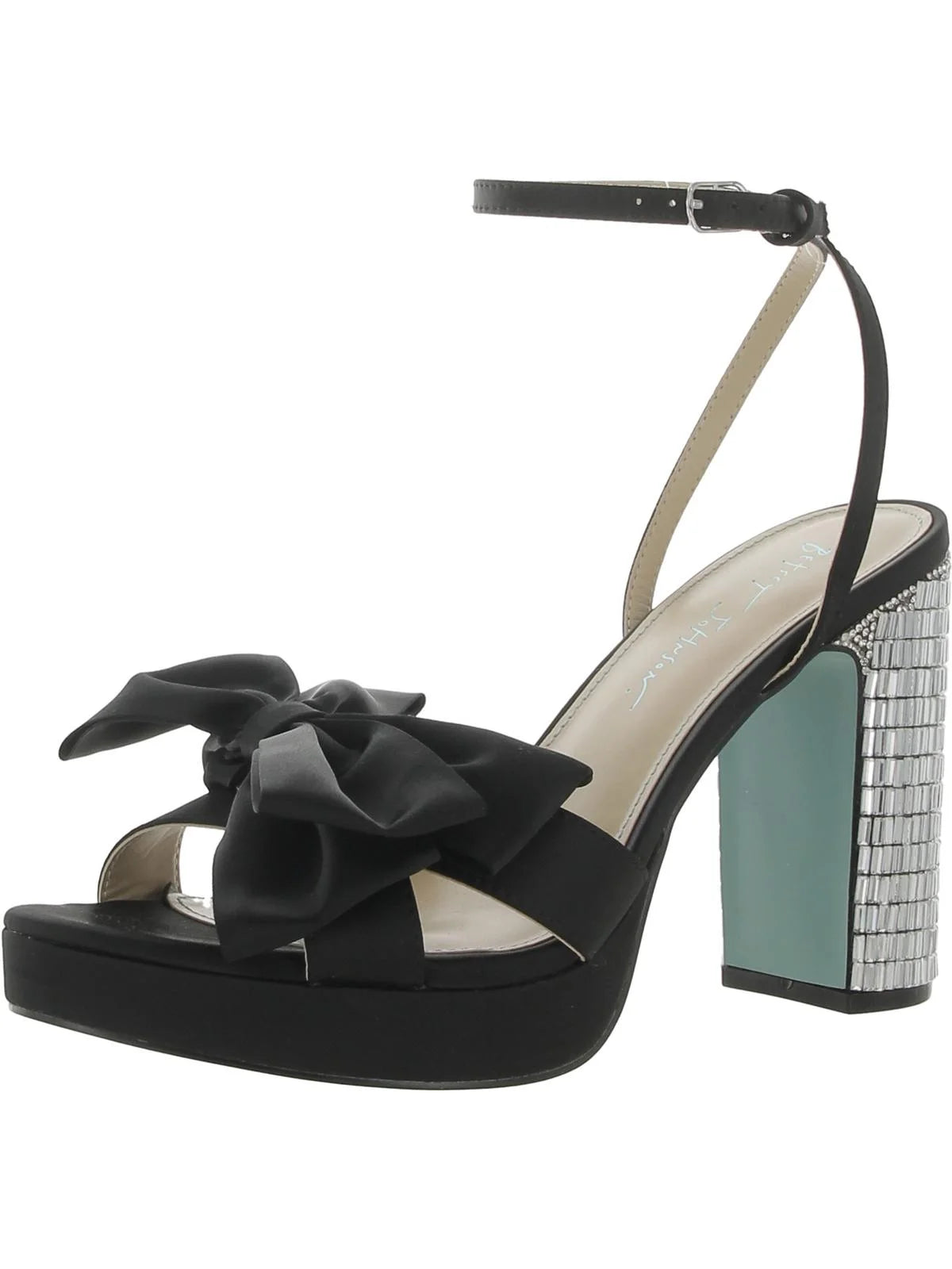 Satin Embellished Heels L479052