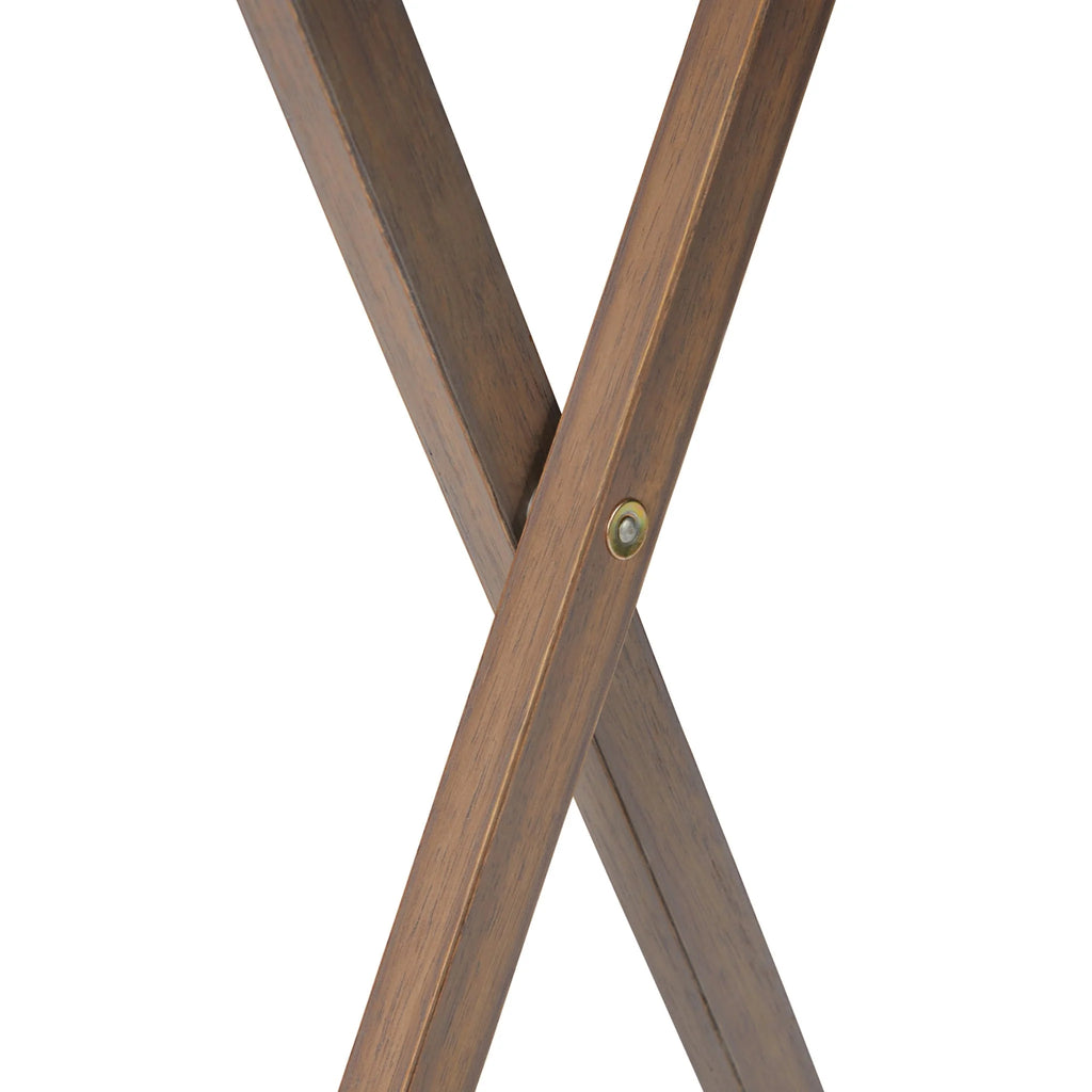 Oversized Single Folding Tray Table Rustic Gray B69531