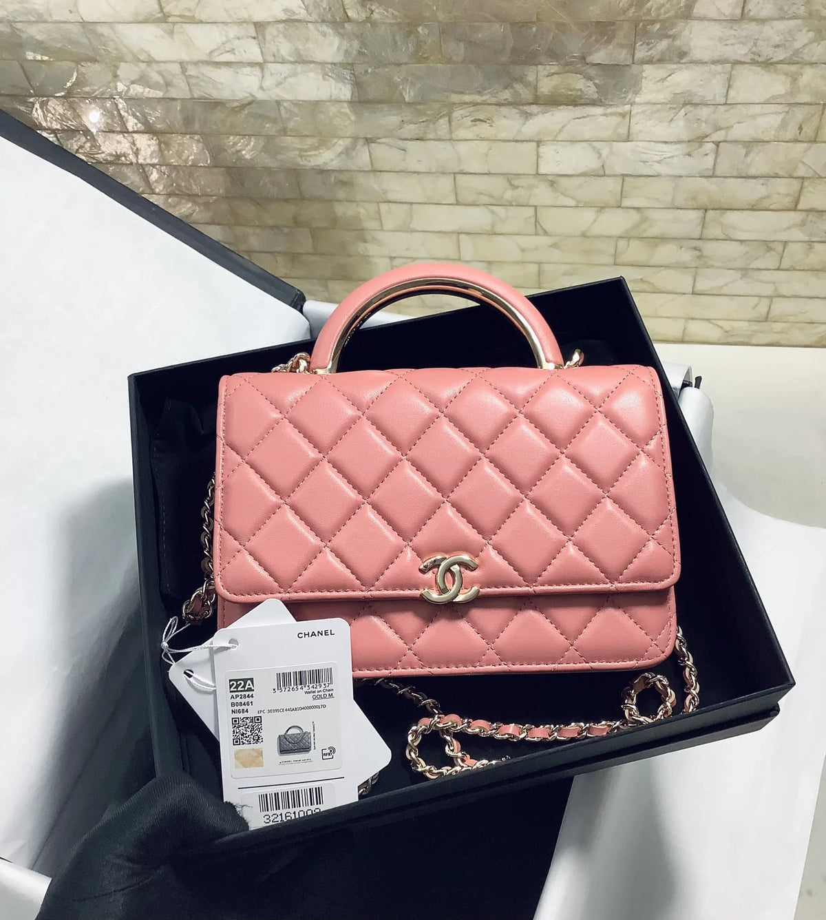 Pink Hand-Held Cross Bag A12932
