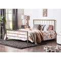 California King Rose Gold Metal Bed Q388165