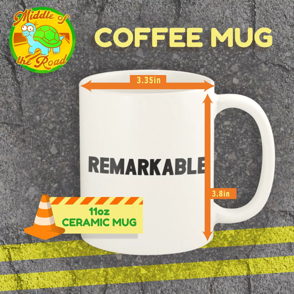 11oz Ceramic White Coffee Mug Q6605