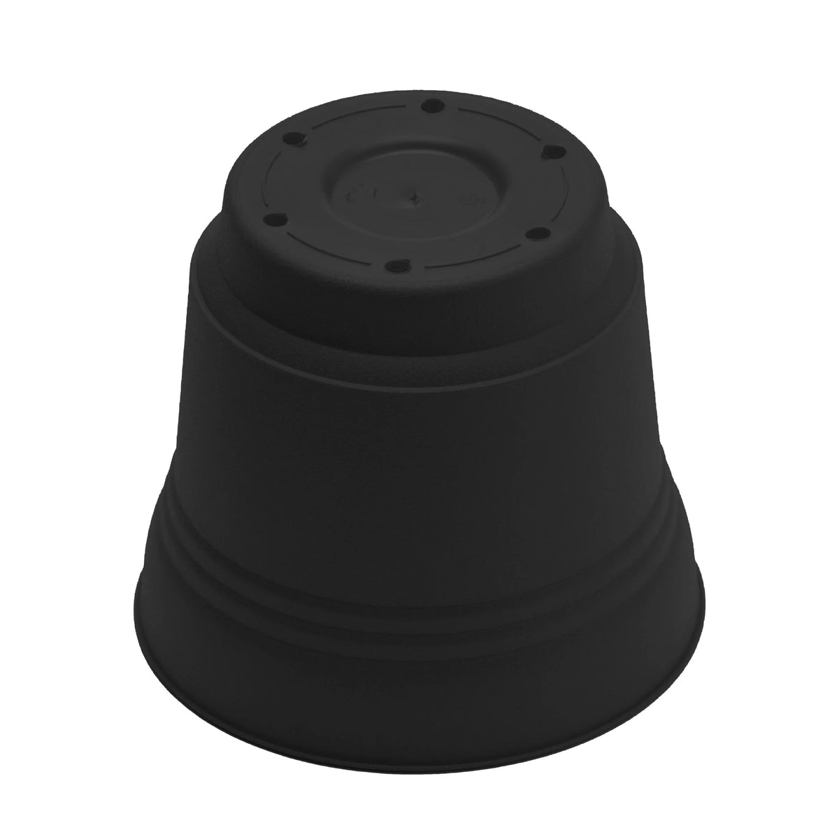 Black Resin Planter with Saucer L97247