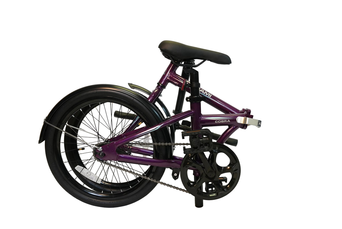 Purple Lightweight Aluminum Folding Bike K626