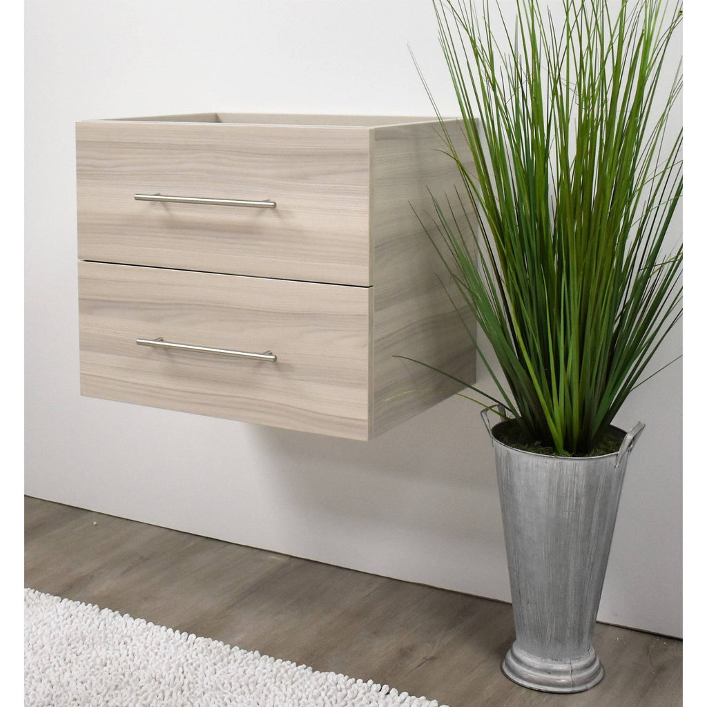 Ash Grey Wall-Mounted Floating Bathroom Vanity Cabinet T2483