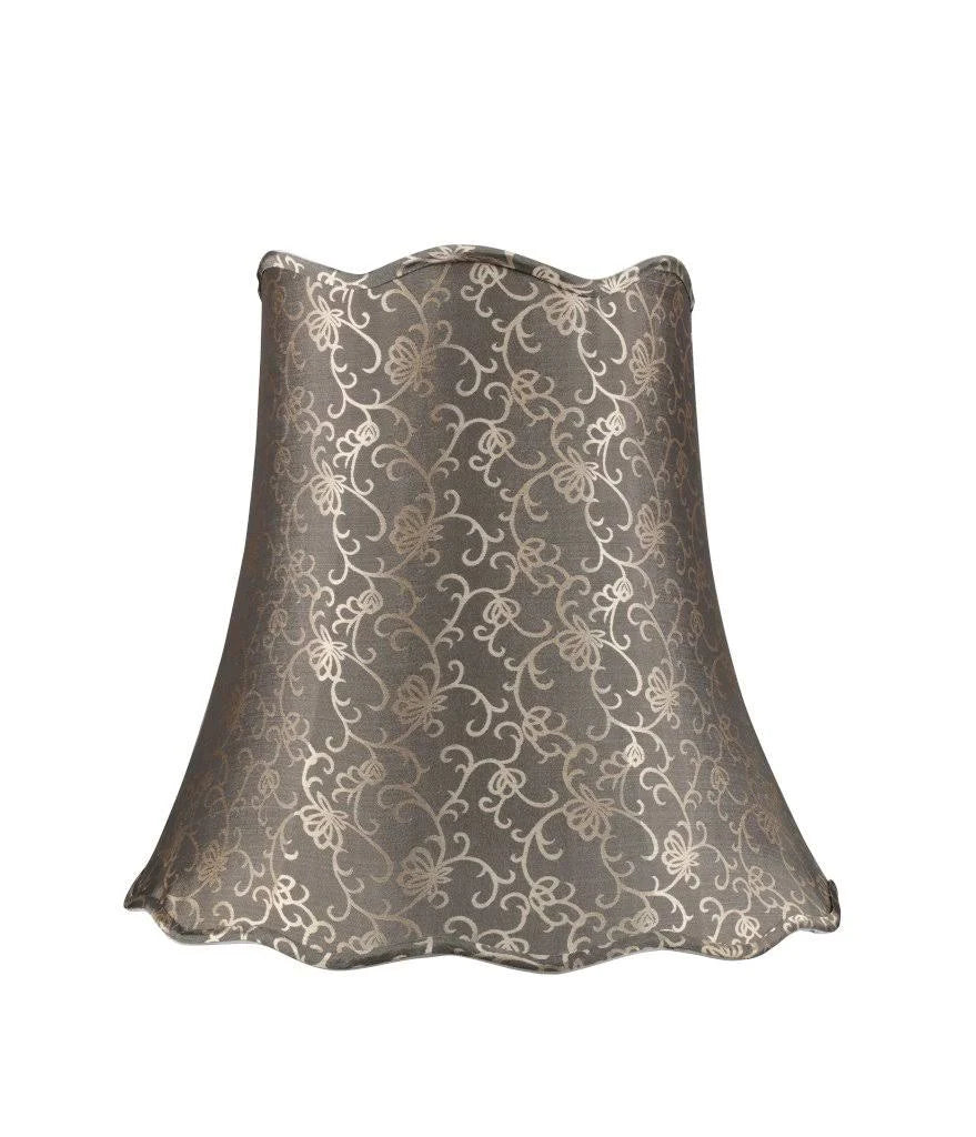 Light Gold Scallop Bell Lamp Shade W478451