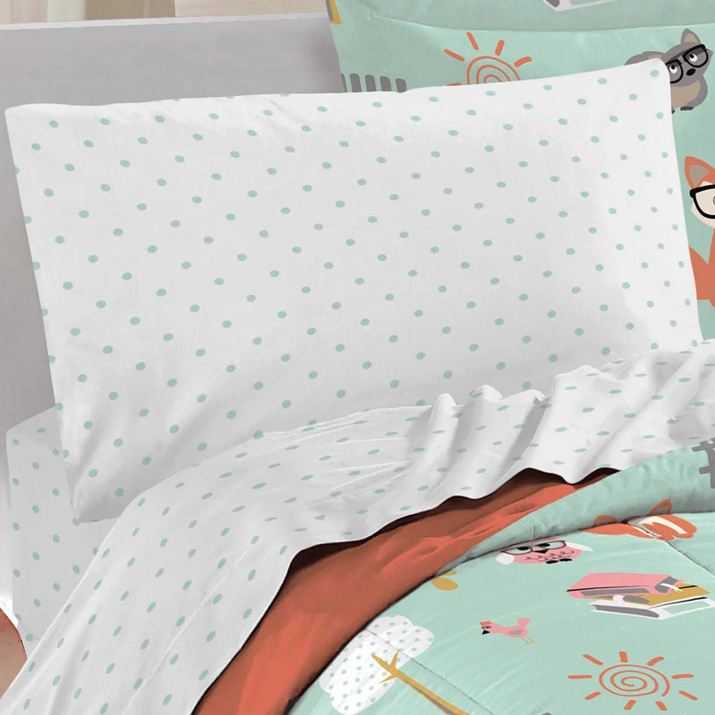 Twin 5 Piece Polyester Microfiber Comforter Set I918