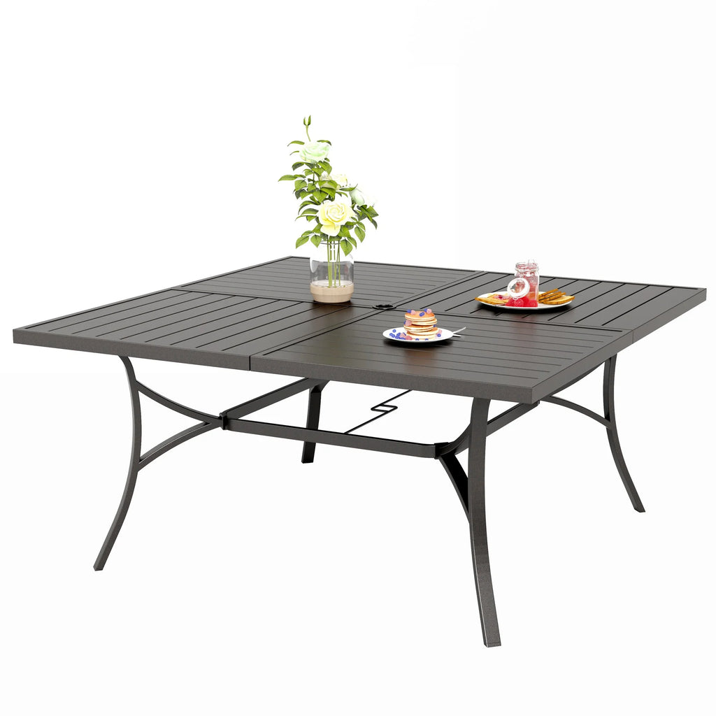 Metal 60" x 60" Square Outdoor Dining Table K98656