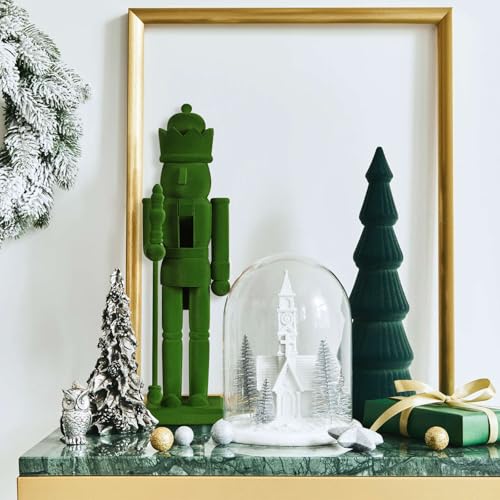 Flocked Christmas Nutcracker Figure A36691
