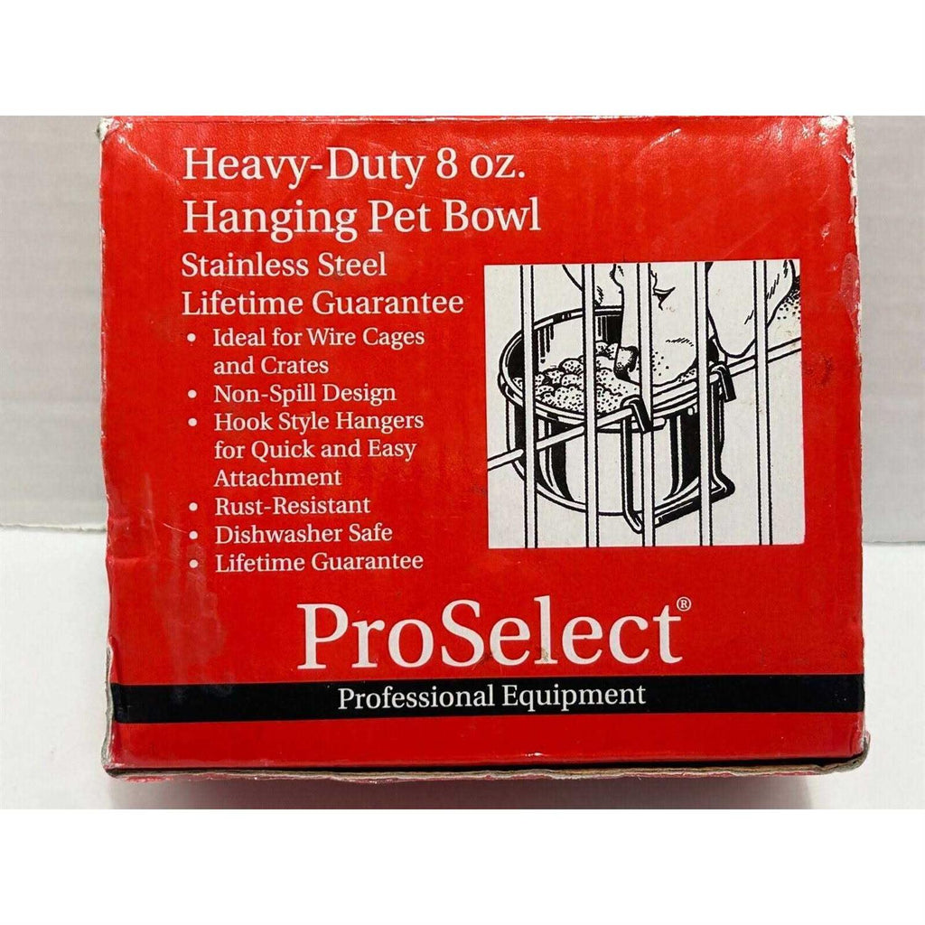 Set of 2 Stainless-Steel Hanging Dog Bowls F83447