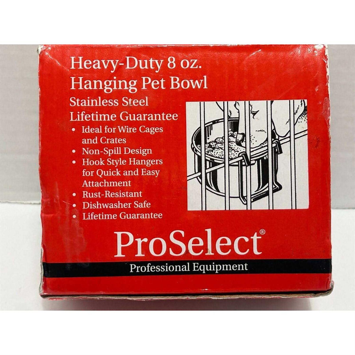Set of 2 Stainless-Steel Hanging Dog Bowls F83447