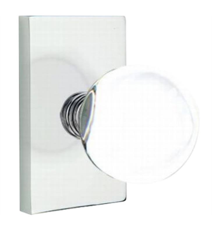 Oil Rubbed Bronze Modern Rectangular Rose Passage Knob S63103