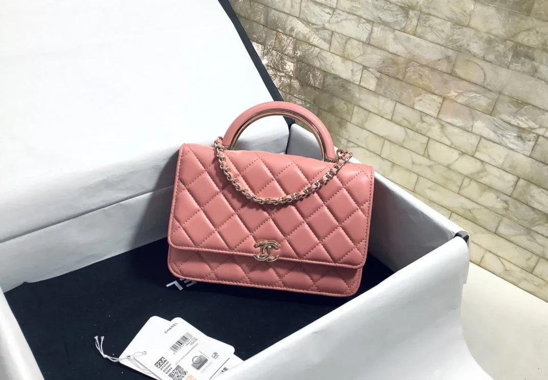 Pink Hand-Held Cross Bag A12932