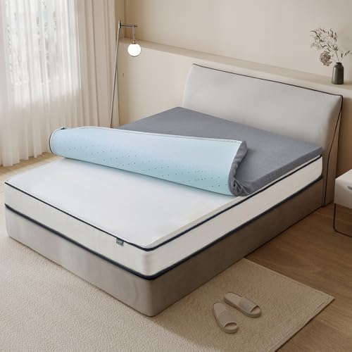 3 Inch Queen Memory Foam Mattress Topper White N35174
