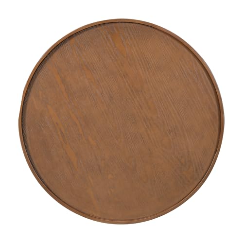 Brown Round PE Rattan Coffee Table L39553