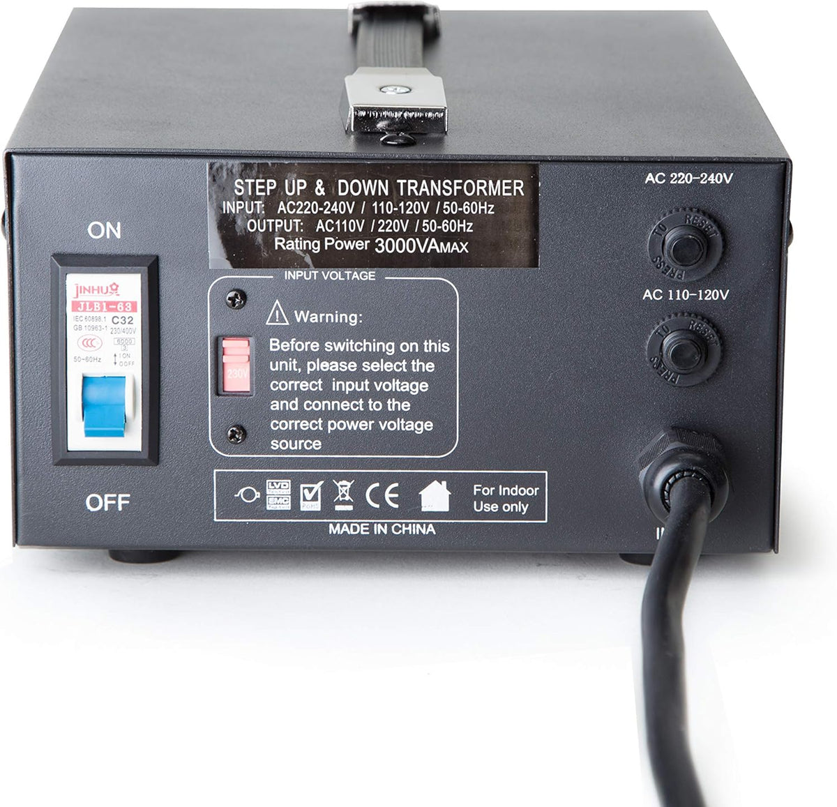 3000-Watt Voltage Converter Transformer, 110V/220V R2569