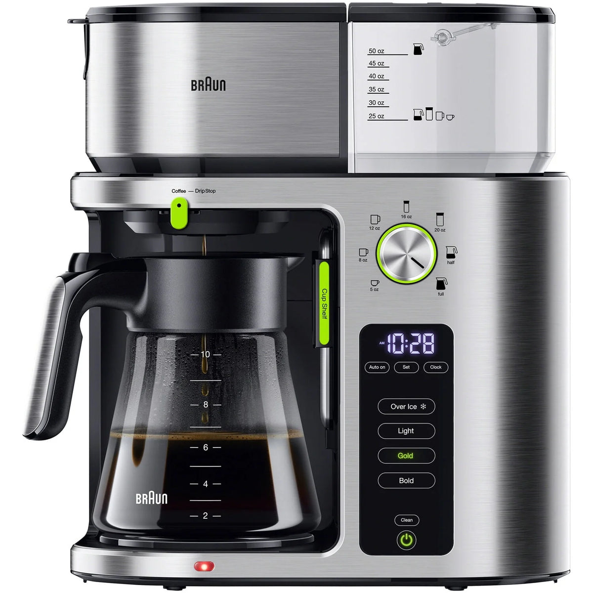 Stainless Steel 10 Cup Drip Coffee Maker F2796