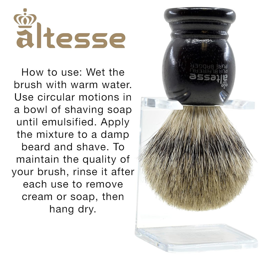 European Grey Badger Shaving Brush K755372