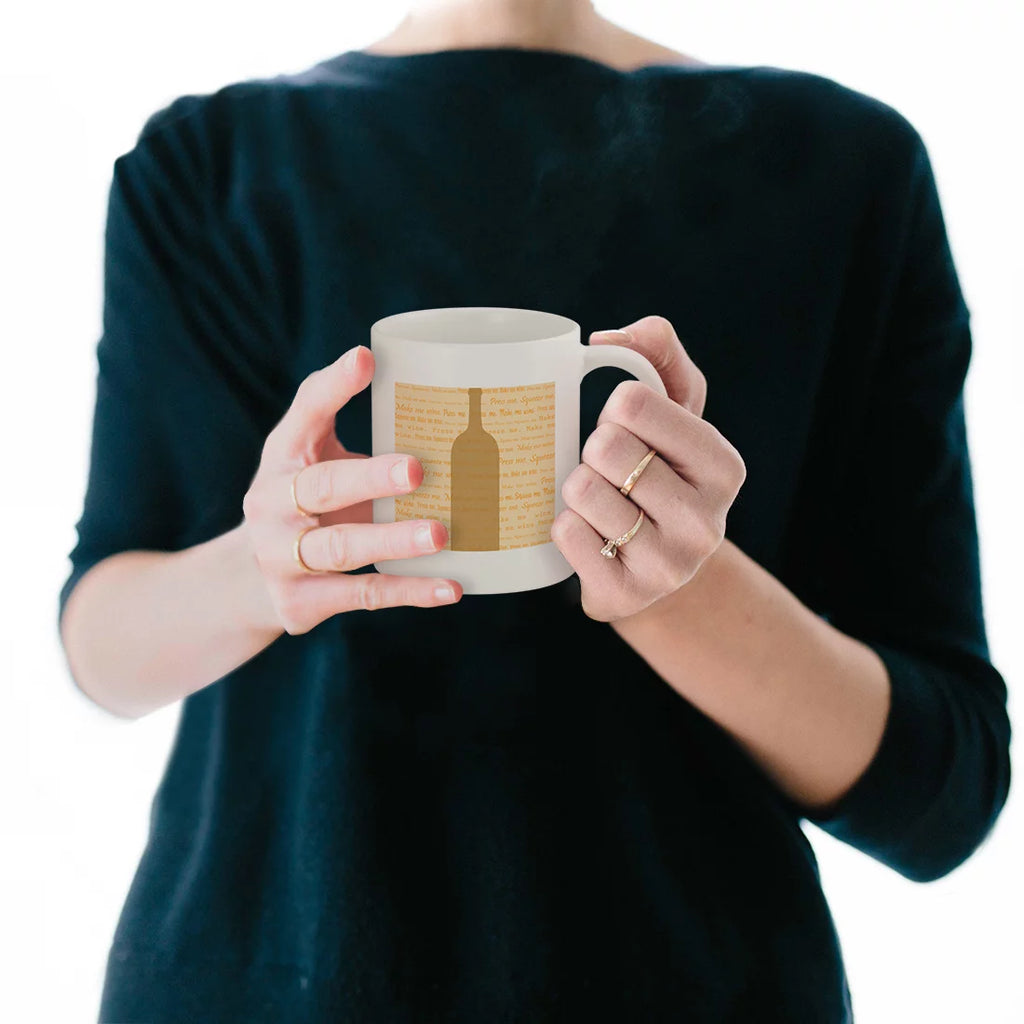 11oz Ceramic White Coffee Mug Q6605