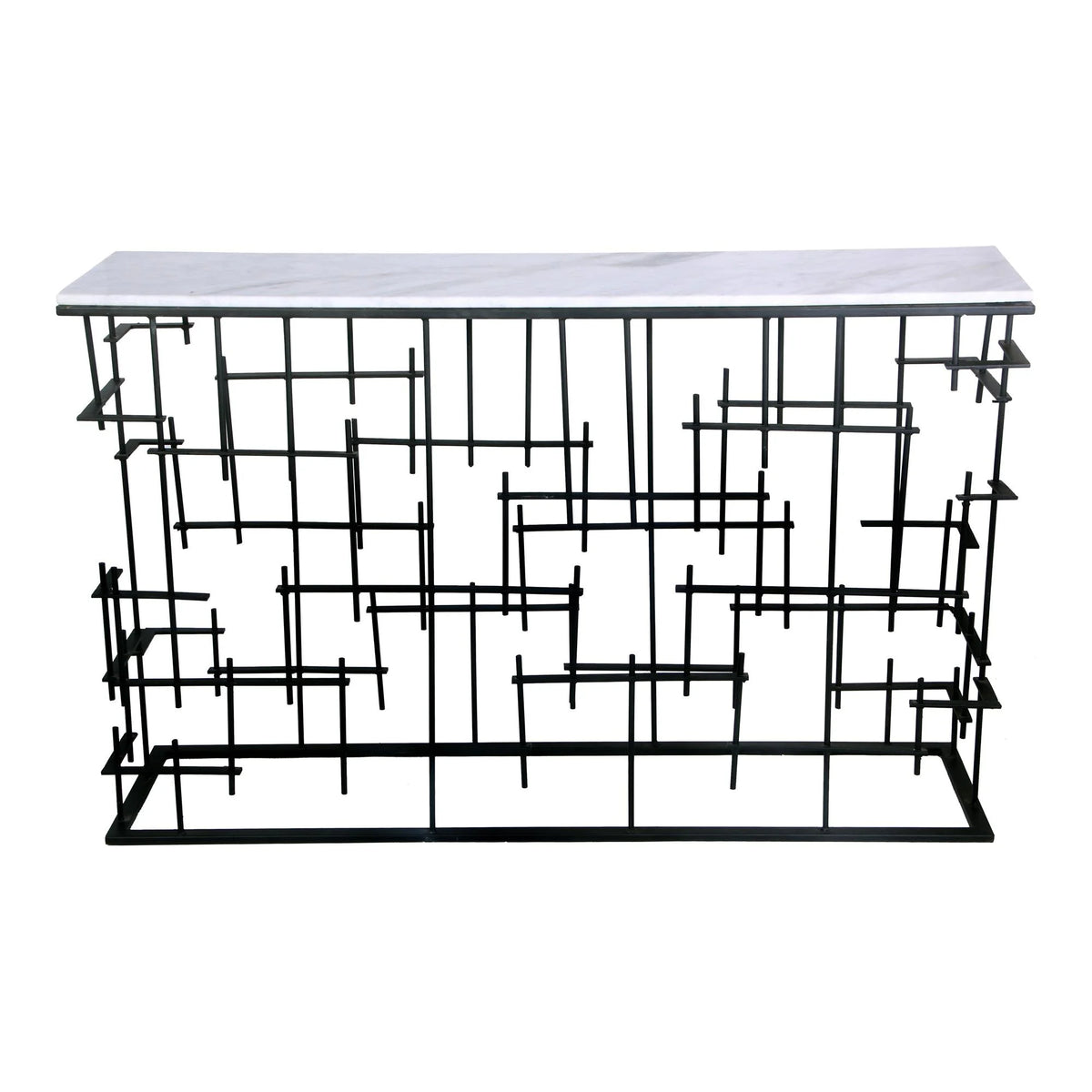 White Marble Console Table F168496