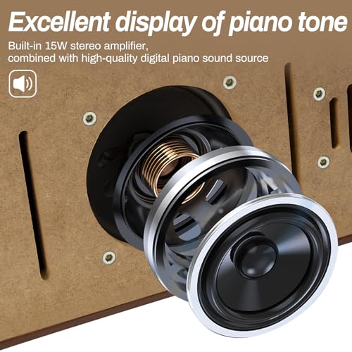 88 Key Weighted Hammer Action Digital Piano with Triple Pedal O5761