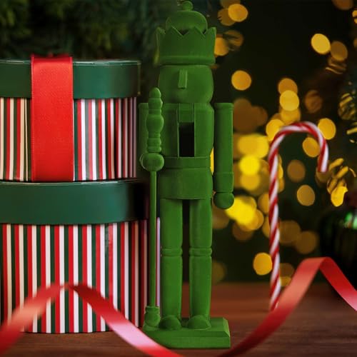 Flocked Christmas Nutcracker Figure A36691