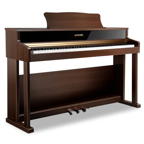 88 Key Weighted Hammer Action Digital Piano with Triple Pedal O5761