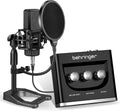 Studio Condenser Microphone with Shock Mount, Pop Filter, and XLR Cable O542