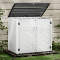 White Resin Outdoor Storage Shed, 38 Cu.ft B299933