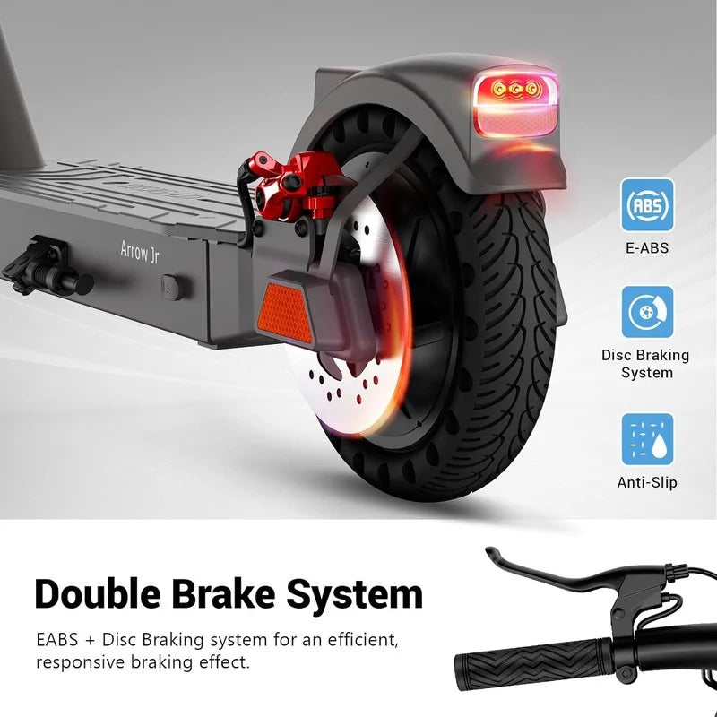 Electric Scooter for Adults, 500W Motor, 8.5" Solid Tires, Folding Y48364