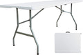 White 6ft Folding Plastic Utility Table R557