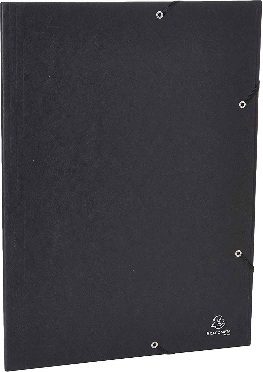 Cartella 3 Lembi con Elastico A3 600gr Lustre Nero Y315023